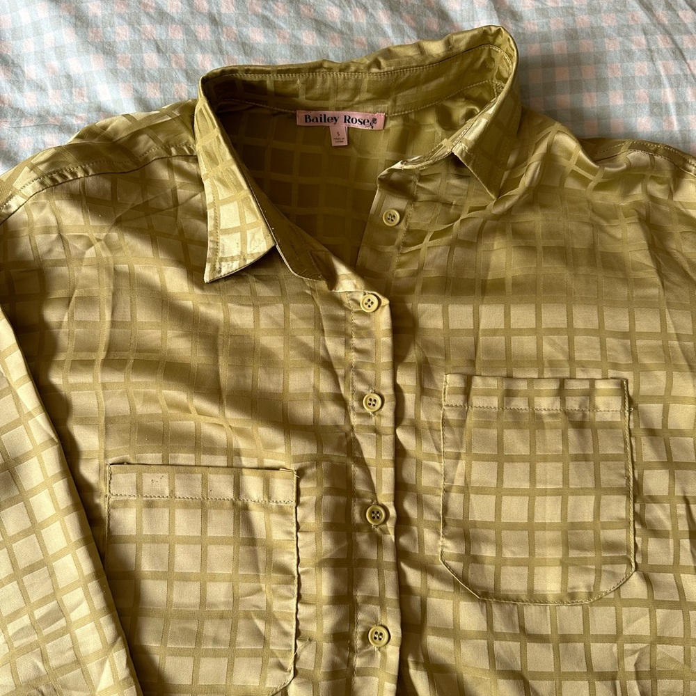 Green Button-Up - Picture 3 of 4